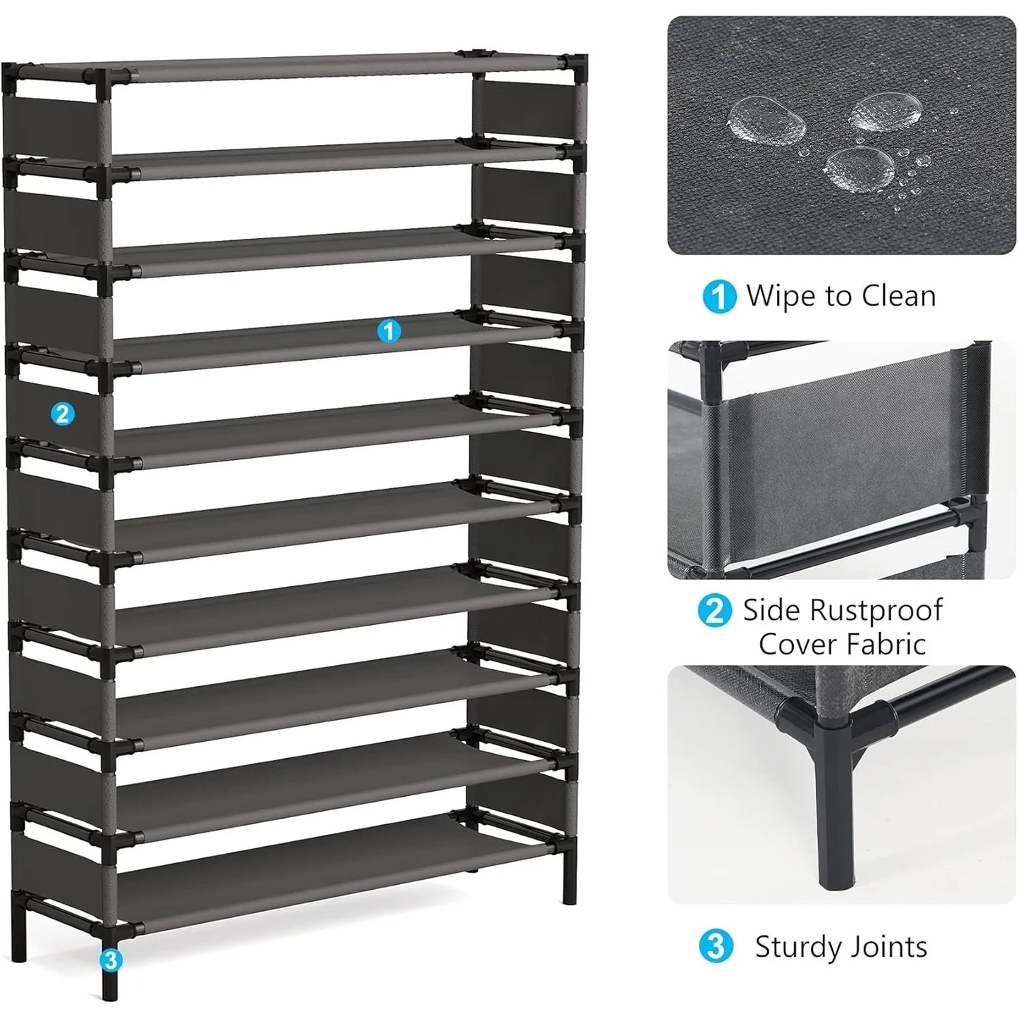 Multi-layer storage Rack, Large Capacity Organizer