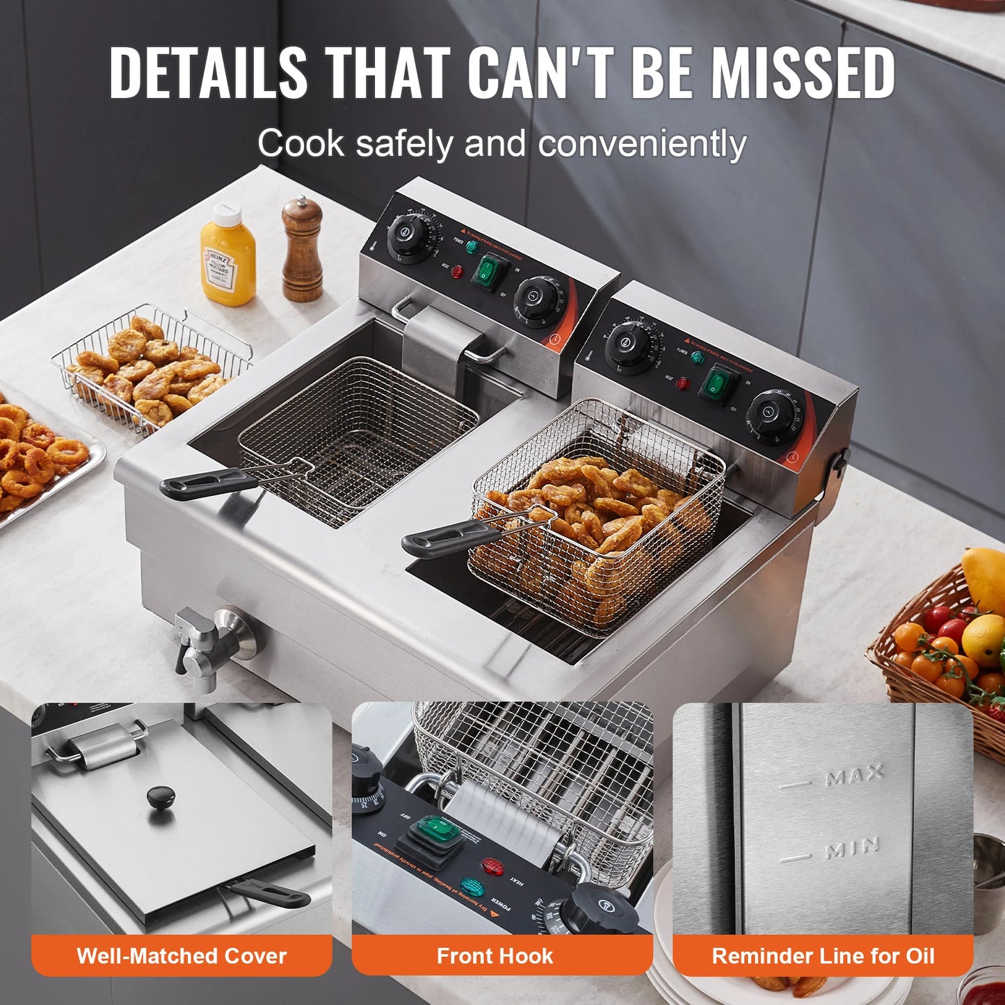 12L Electric Deep Fryer