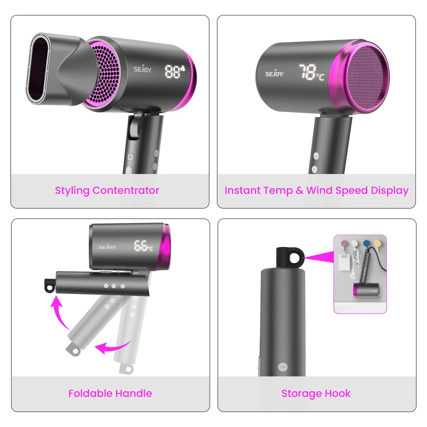 1800W Professional Salon Hair Dryer