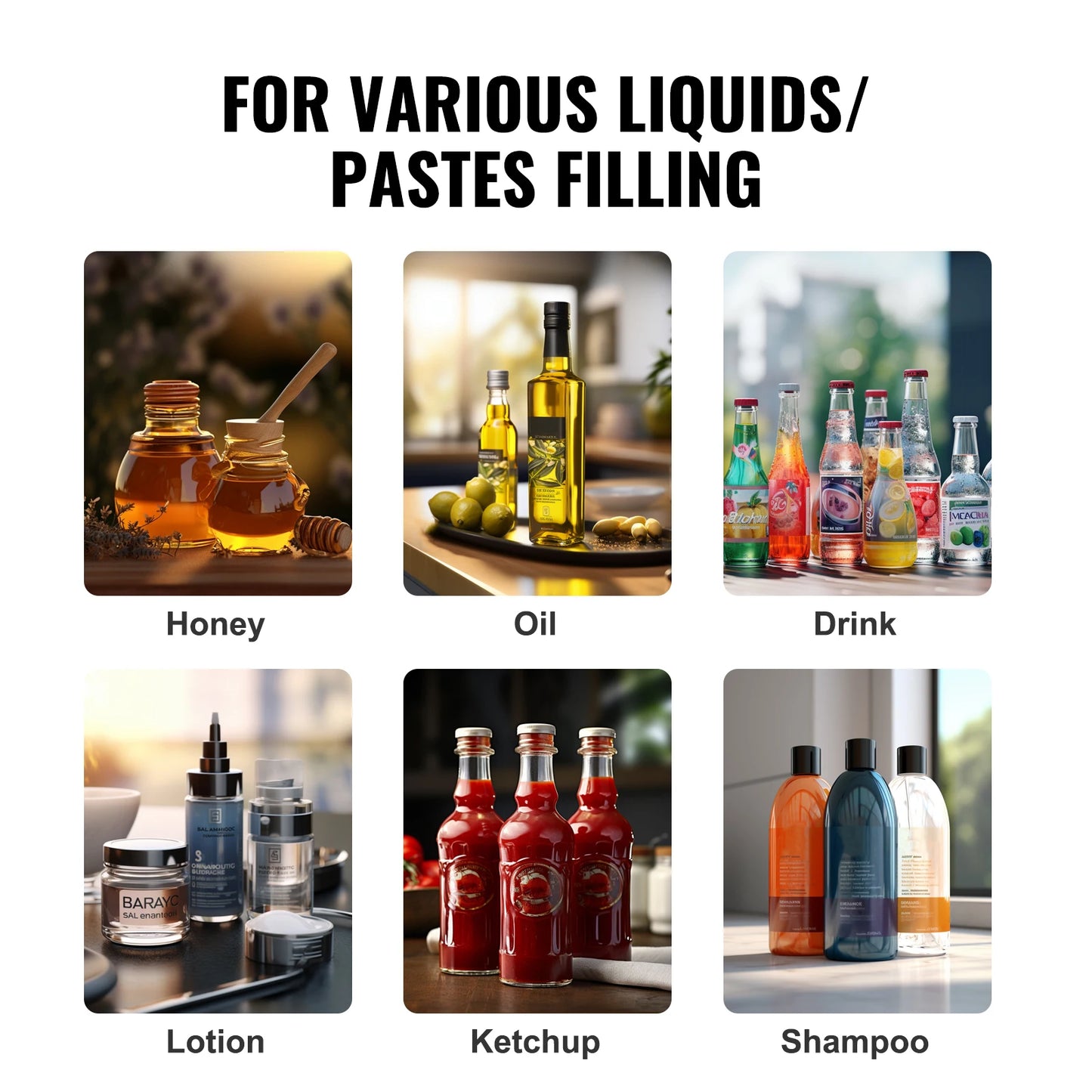 A03 5-50ml/5-100ml Manual Liquid Filling Machine