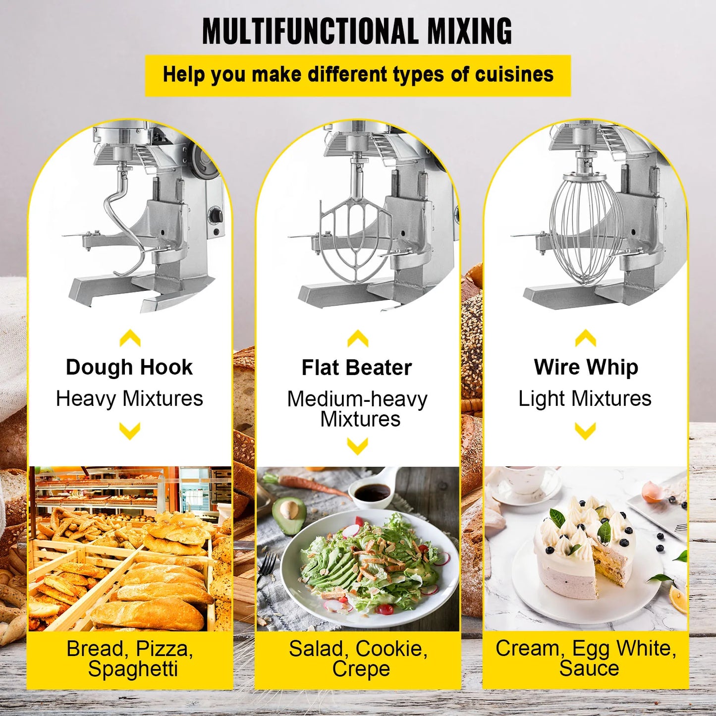 Whisk Mixer Processor Kitchen Food Stand Blender