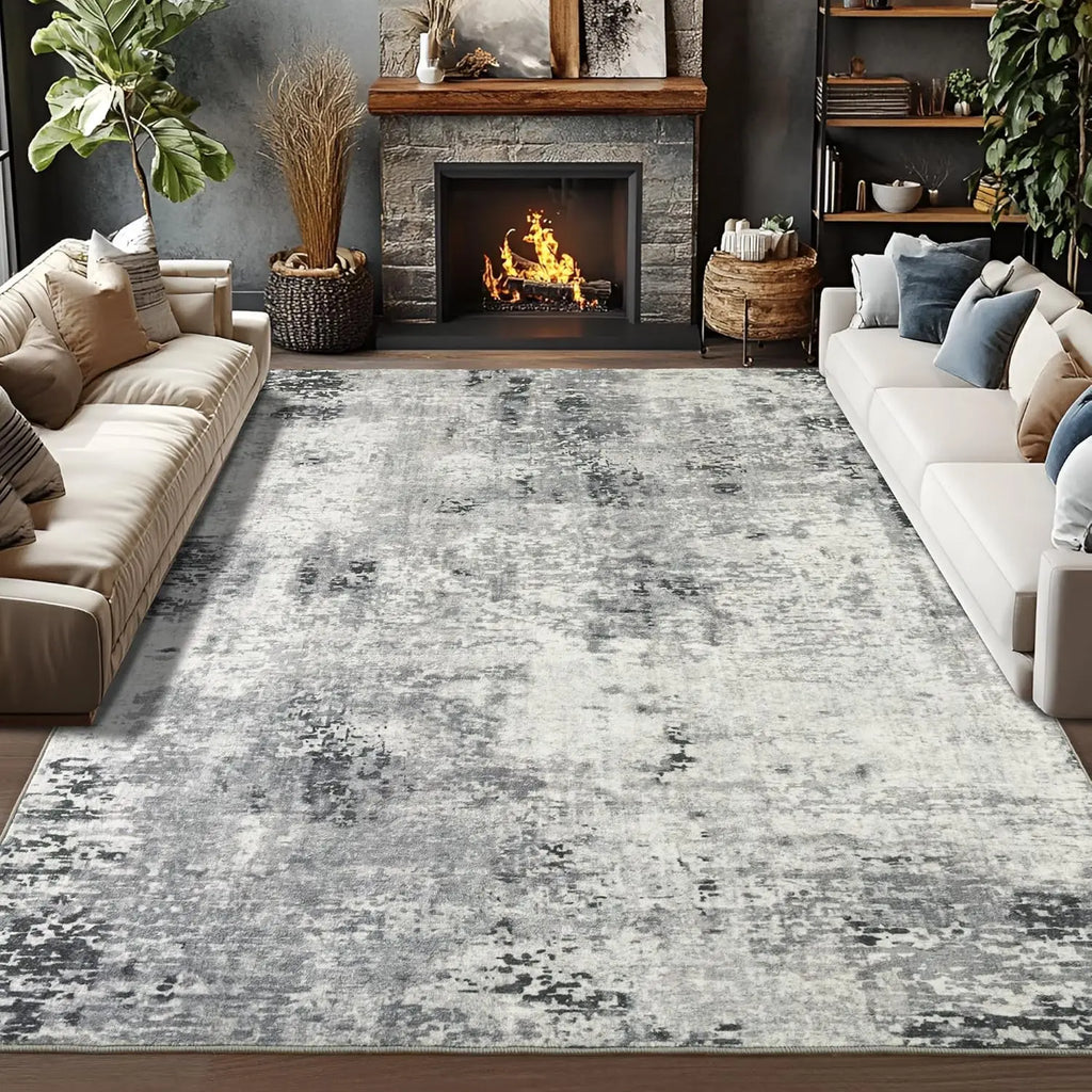 Living Room Area Rugs Soft Large Modern Abstract