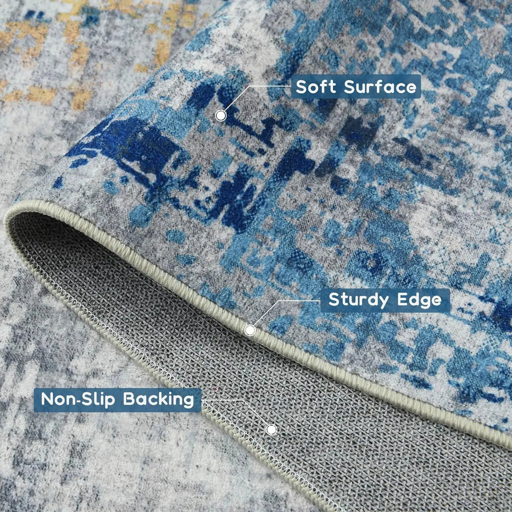 Living Room Area Rugs Soft Large Modern Abstract