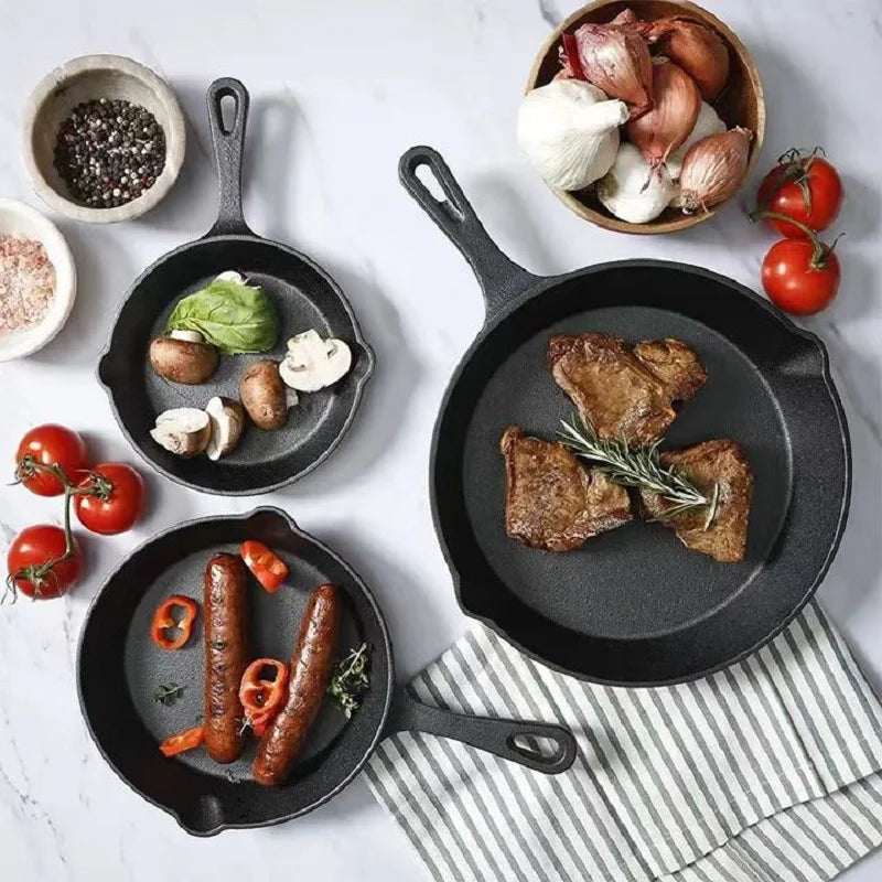 "3-piece cast iron cookware set