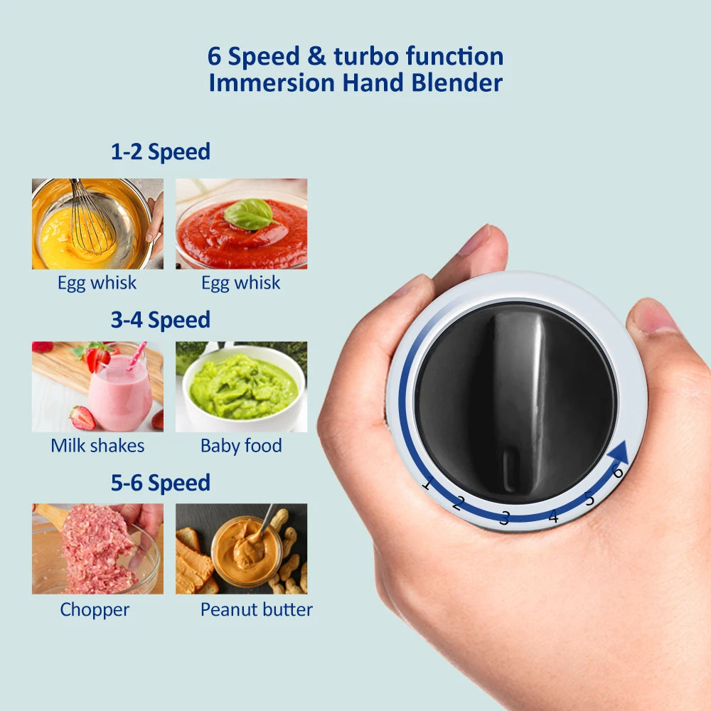 1200W 5-in-1 Immersion Hand Stick Blender Mixer