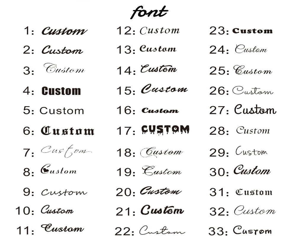 Personalized Colorful Portrait Name Pendant Necklace Custom Name