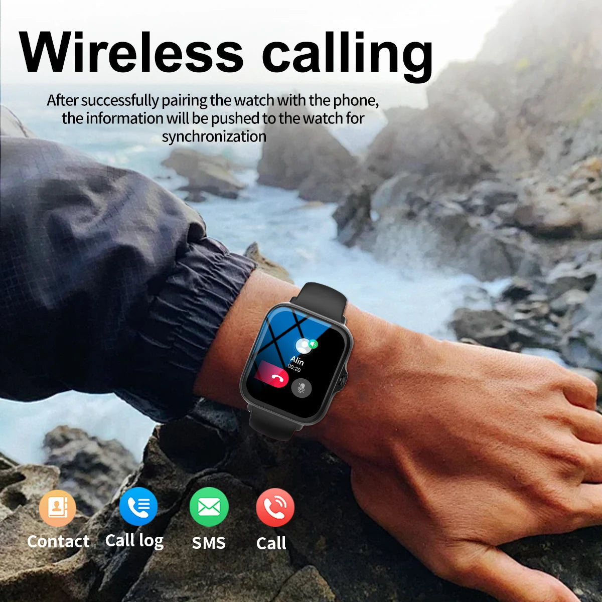Smart watch with full touch screen,
