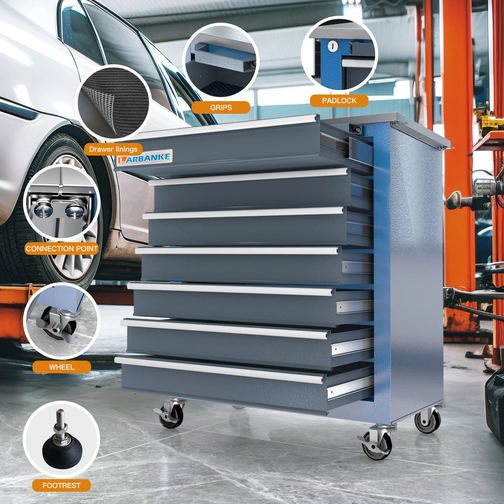 7-Drawer Rolling Tool Chest Toolbox