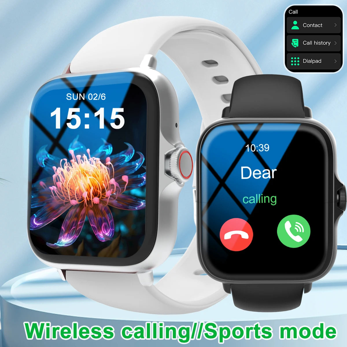Smart watch with full touch screen,