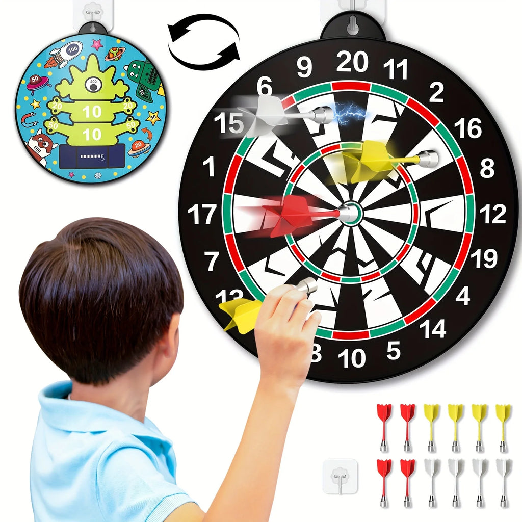 14 PCS Double-Sided Magnetic Dart Board