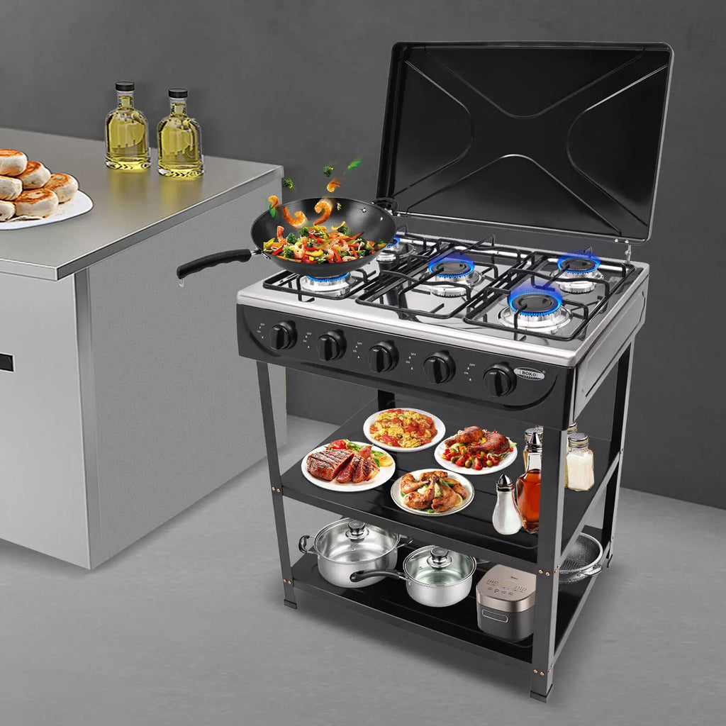 5-Burner Gas Stove Outdoor
