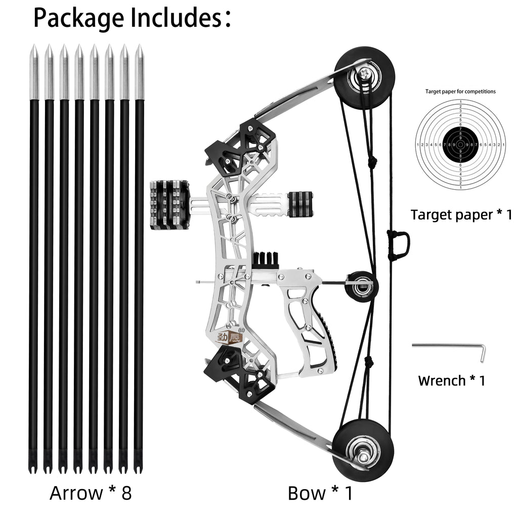 Archery 10.2" Mini Compound Bow and Arrows Set