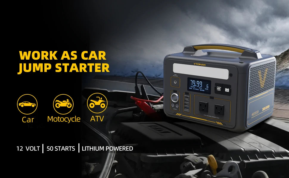 110W Solar Panel included,600W 299Wh LiFePO4 Portable Power Station with Solar Charger for Camp