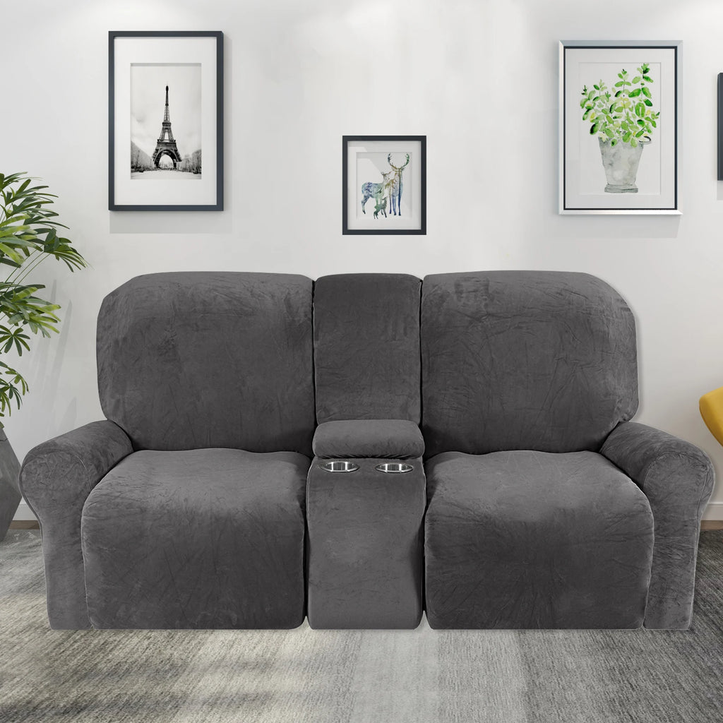 Recliner 2 Seater Sofa Covers with Cup Holders