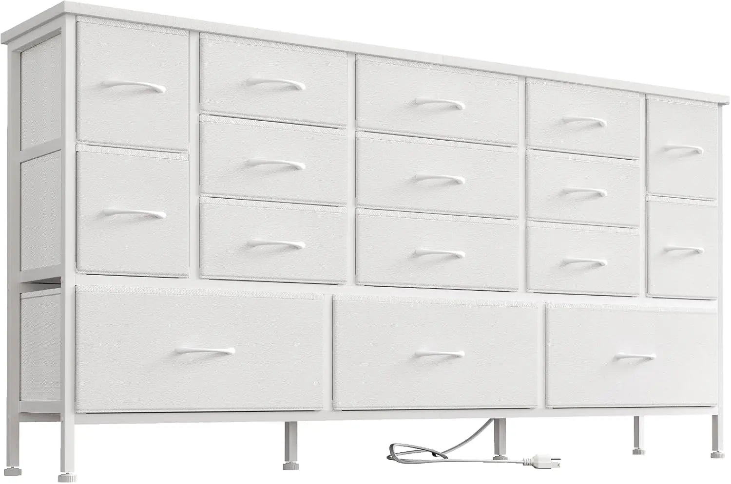 63.3”W TV Stand Dresser, 70''TV Stand with Power Outlets