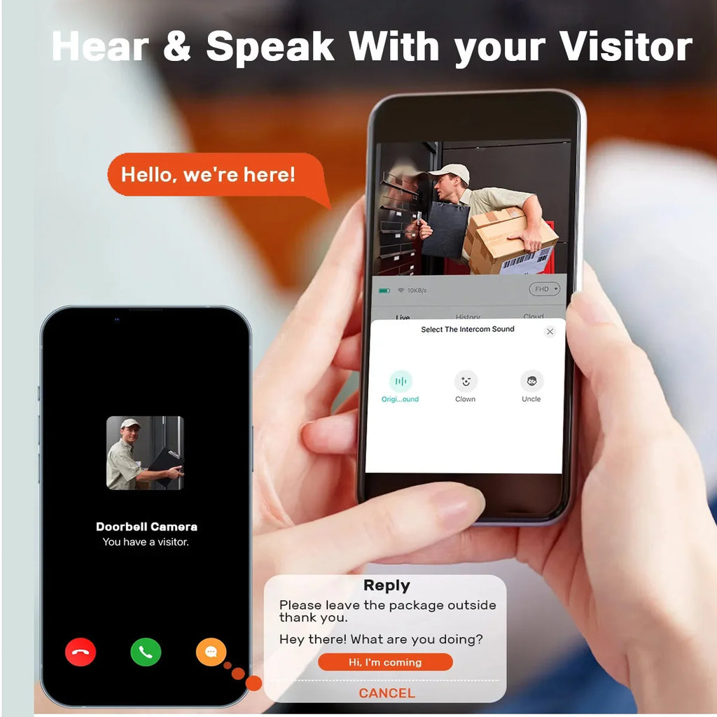 Smart Video Doorbell Camera HD