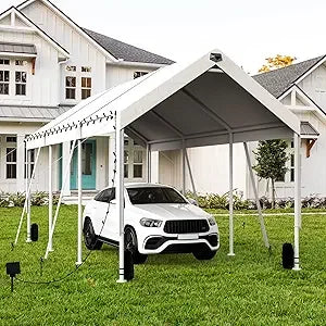 10x30 Carport, Heavy Duty Carport Canopy Garage