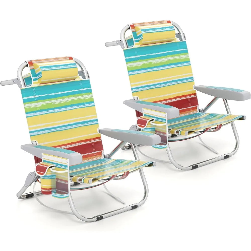 Deluxe 3-in-1 Reclining Beach Chair