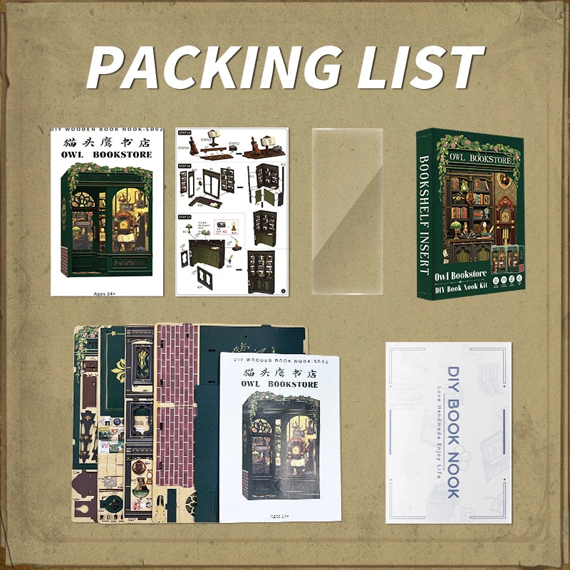 3D Wooden Puzzle Miniature Model Kits