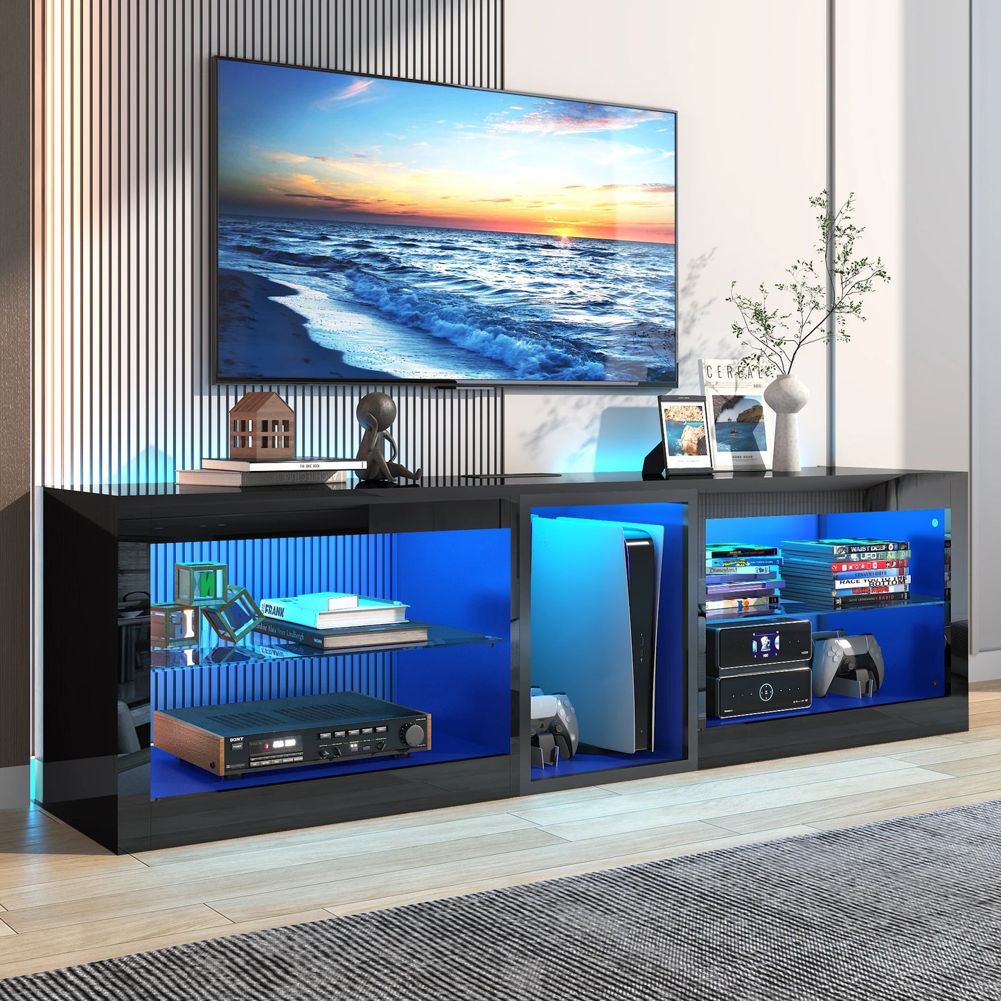 Storage TV Stand for TVs Up To 70 Inch dresser