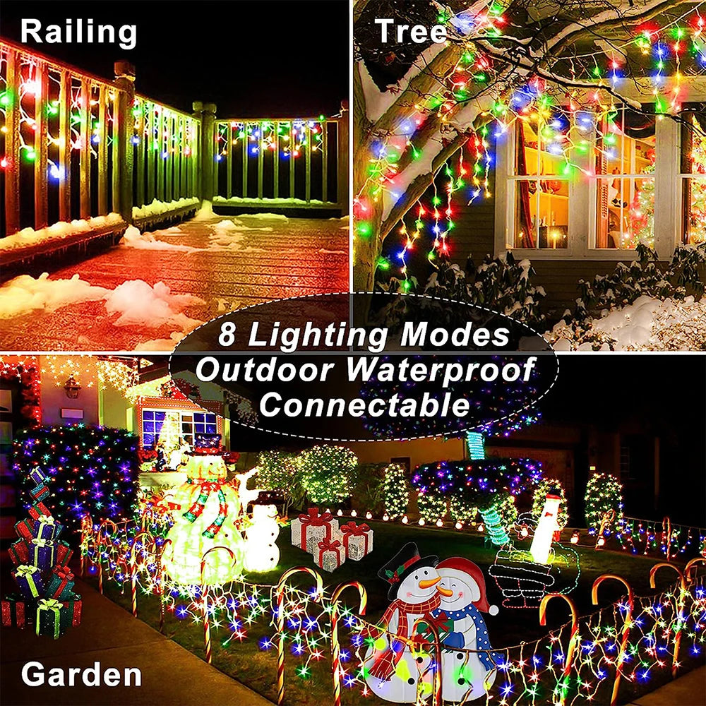 Christmas Decorations Lights Solar Icecicle
