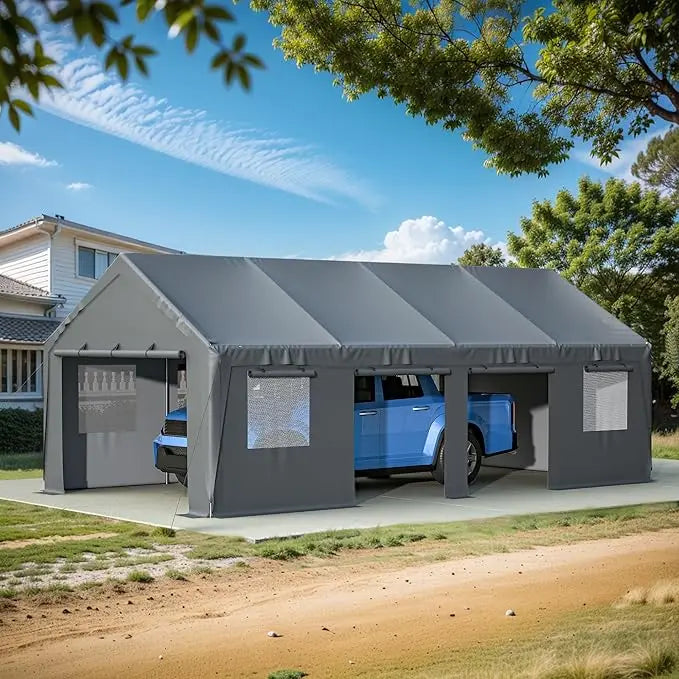 Carport 25x13ft Heavy Duty Canopy Storage Shed