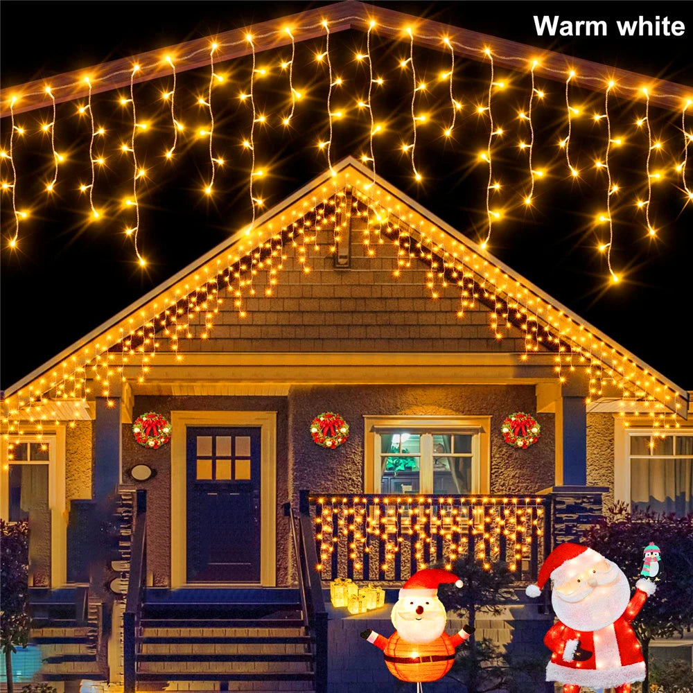 Christmas Decorations Lights Solar Icecicle