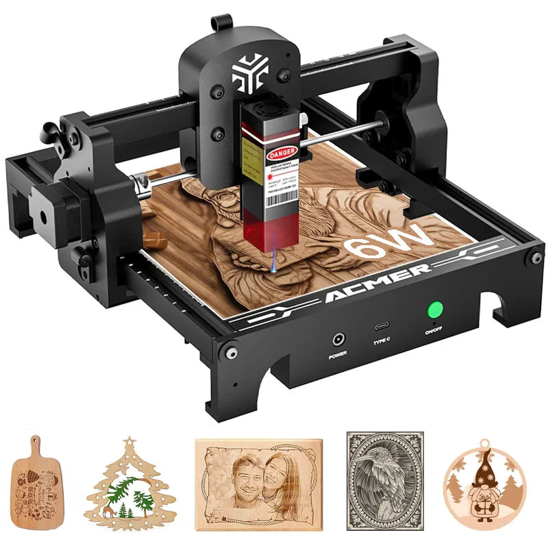6W Mini Laser Engraver CNC