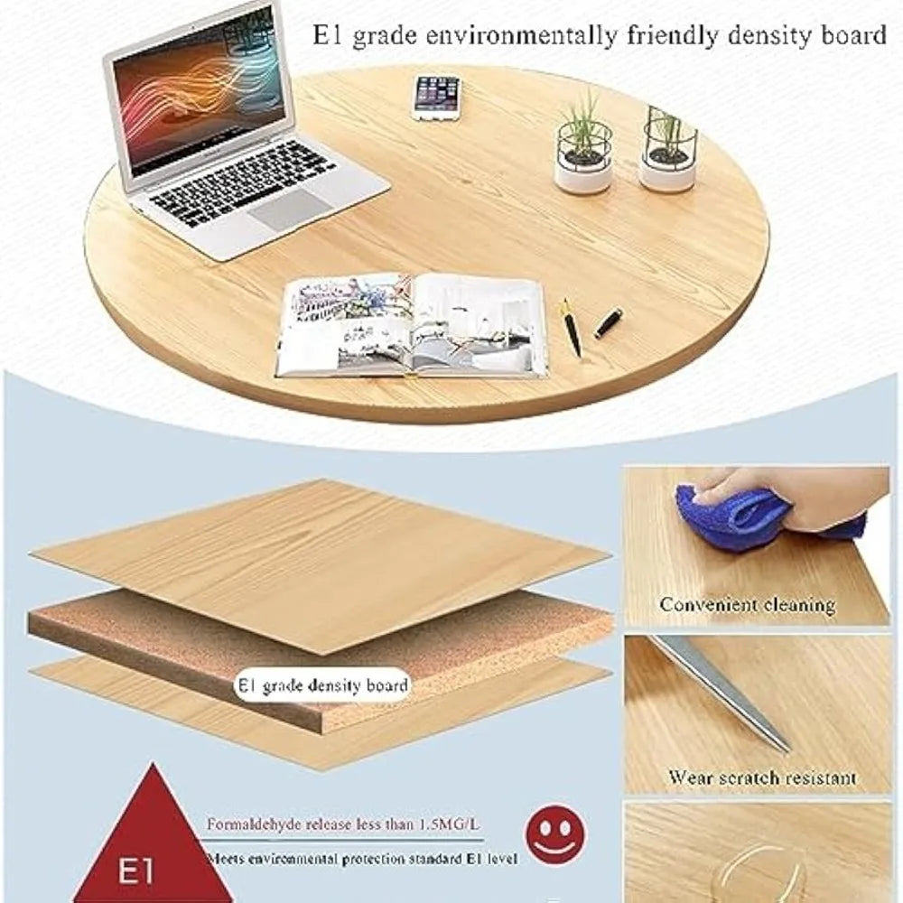 "4-PC Dining Set - Square/Round Table & 4 Chairs, Modern for Kitchen/Office/Conference Room"