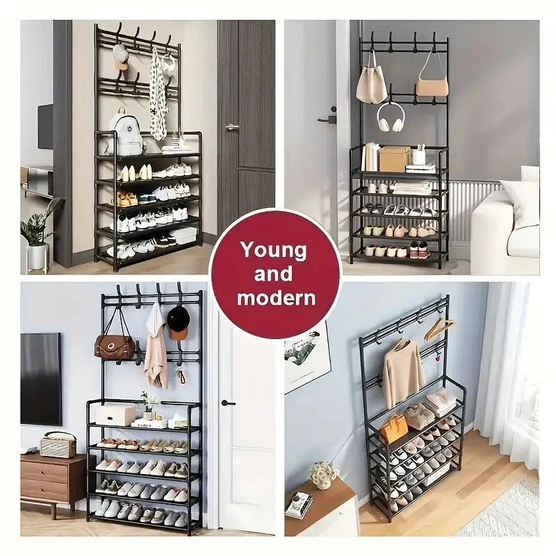 Entryway Coat Rack, Shoe Rack