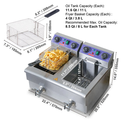 12L Electric Deep Fryer