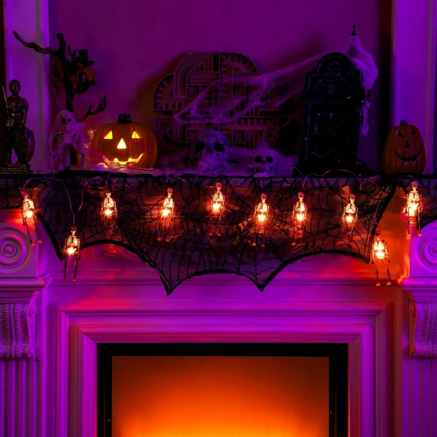 Halloween Skeleton Skull Lighted Holiday Displays