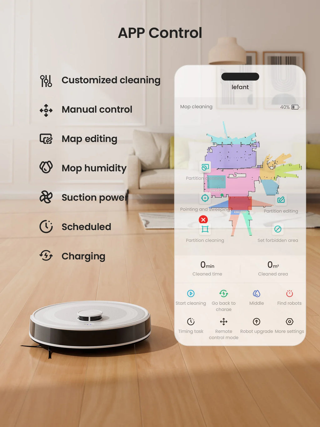 Robot Vacuum Cleaner, Laser Navigation
