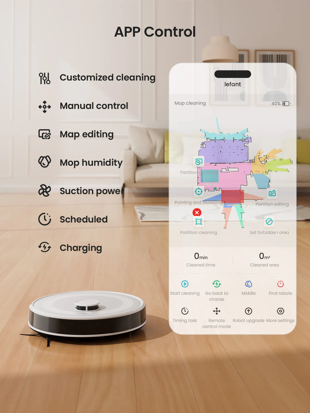 Robot Vacuum Cleaner, Laser Navigation