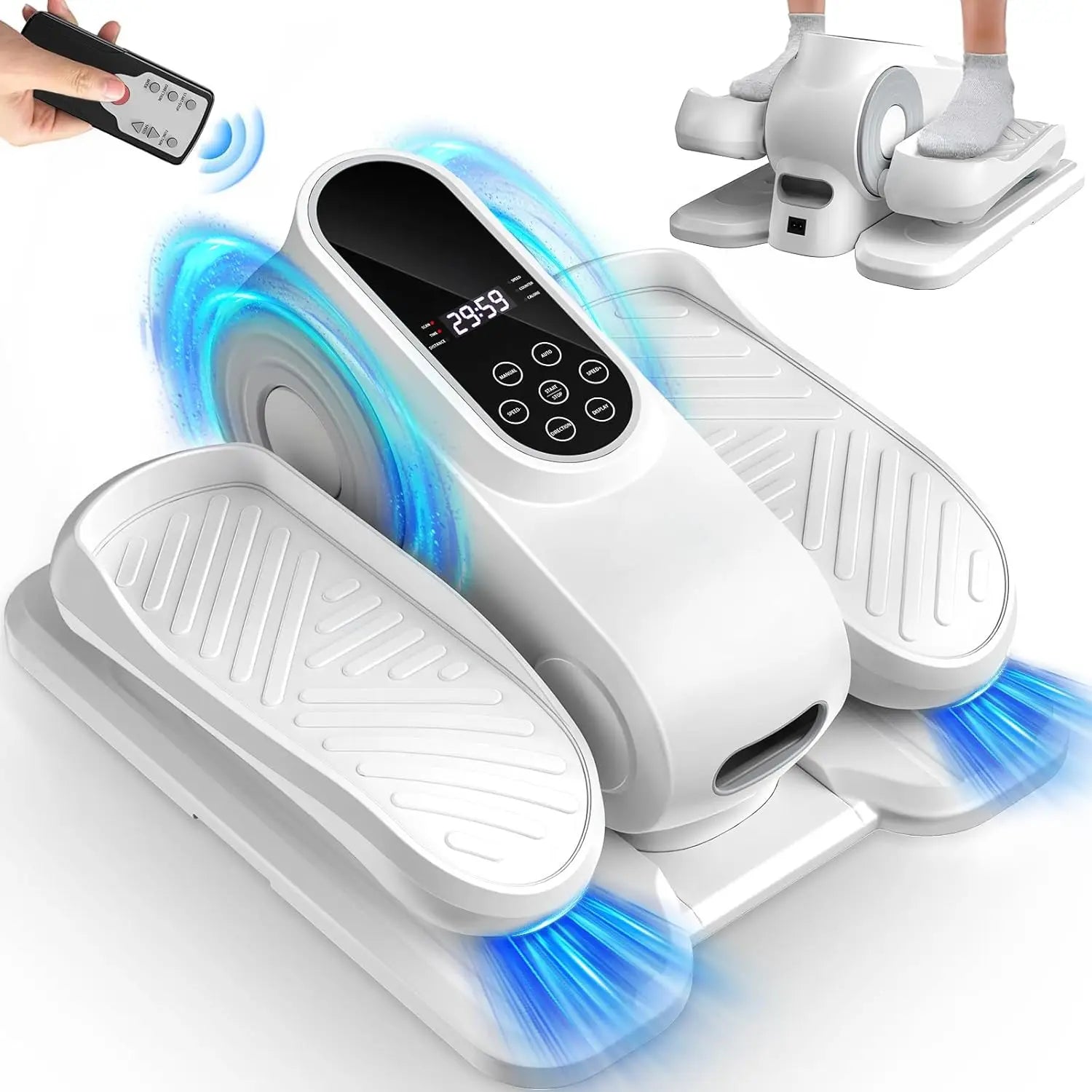 Under the desk elliptical leg fitness machine