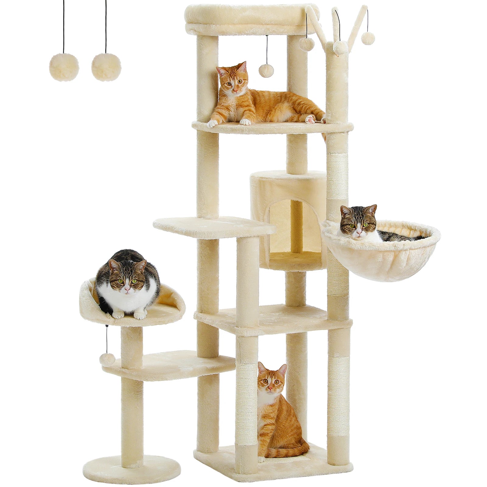 Multi-Level Cat Tree with Scratching Post