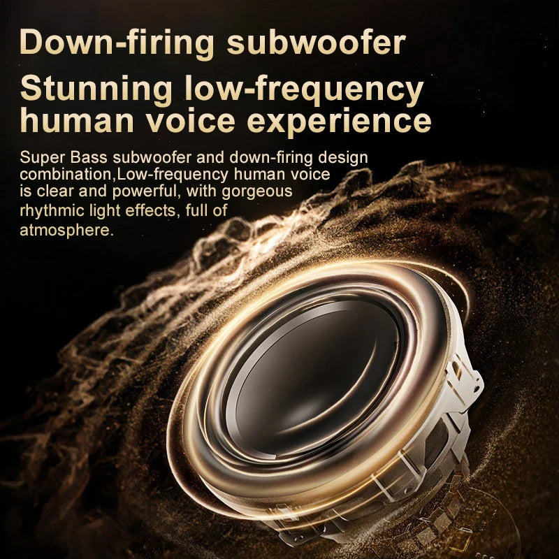 5th Glass Bluetooth Speaker Subwoofer