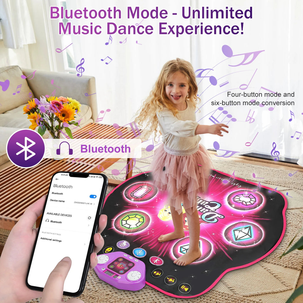 Outdoor Dance Mat 27 Levels for Girls Kids 6 LED