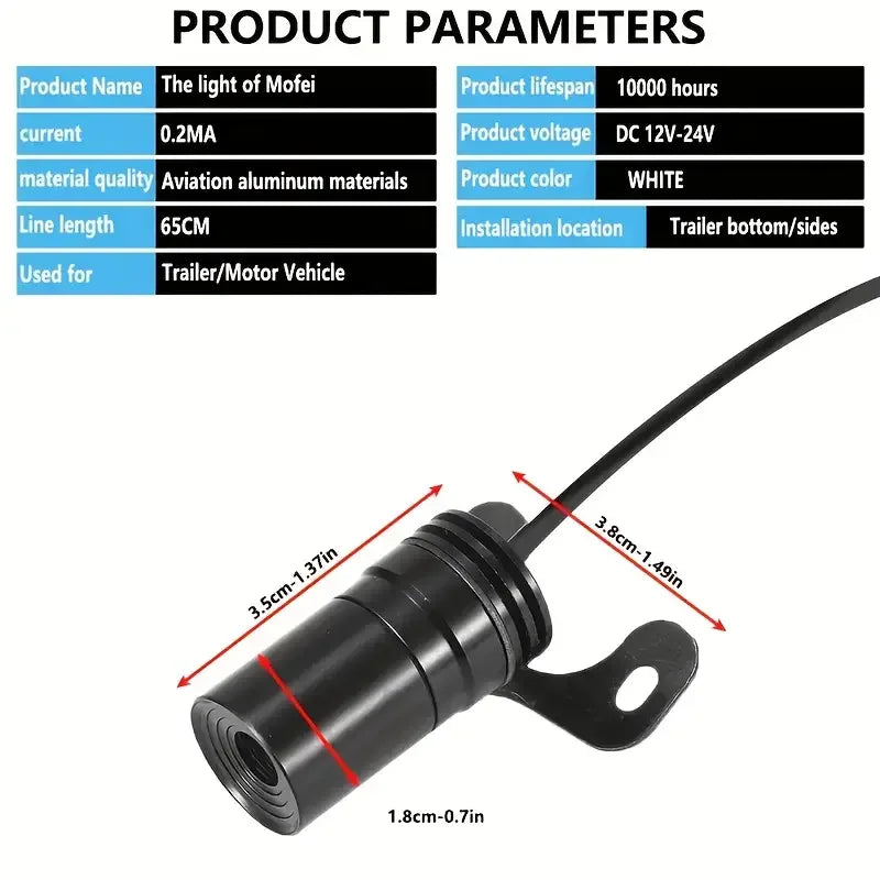 2pcs Motorcycle LED Angel Wings Cool Projection Light