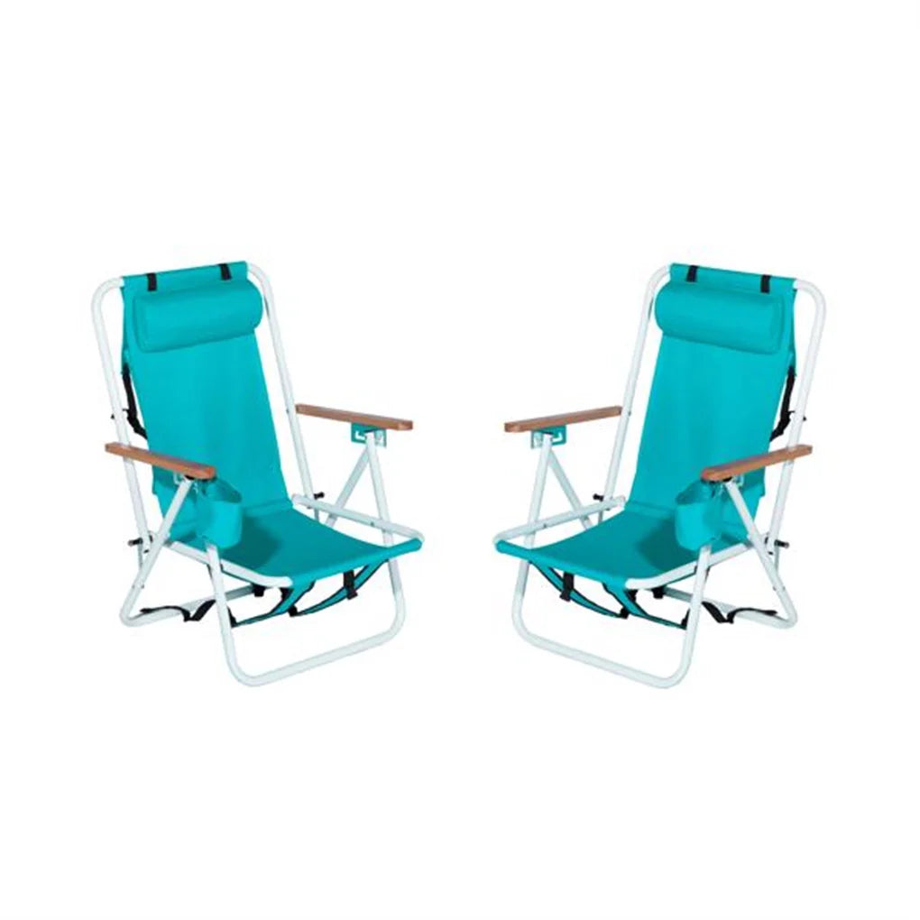 2PCS/SET Folding Beach Chair for Adults