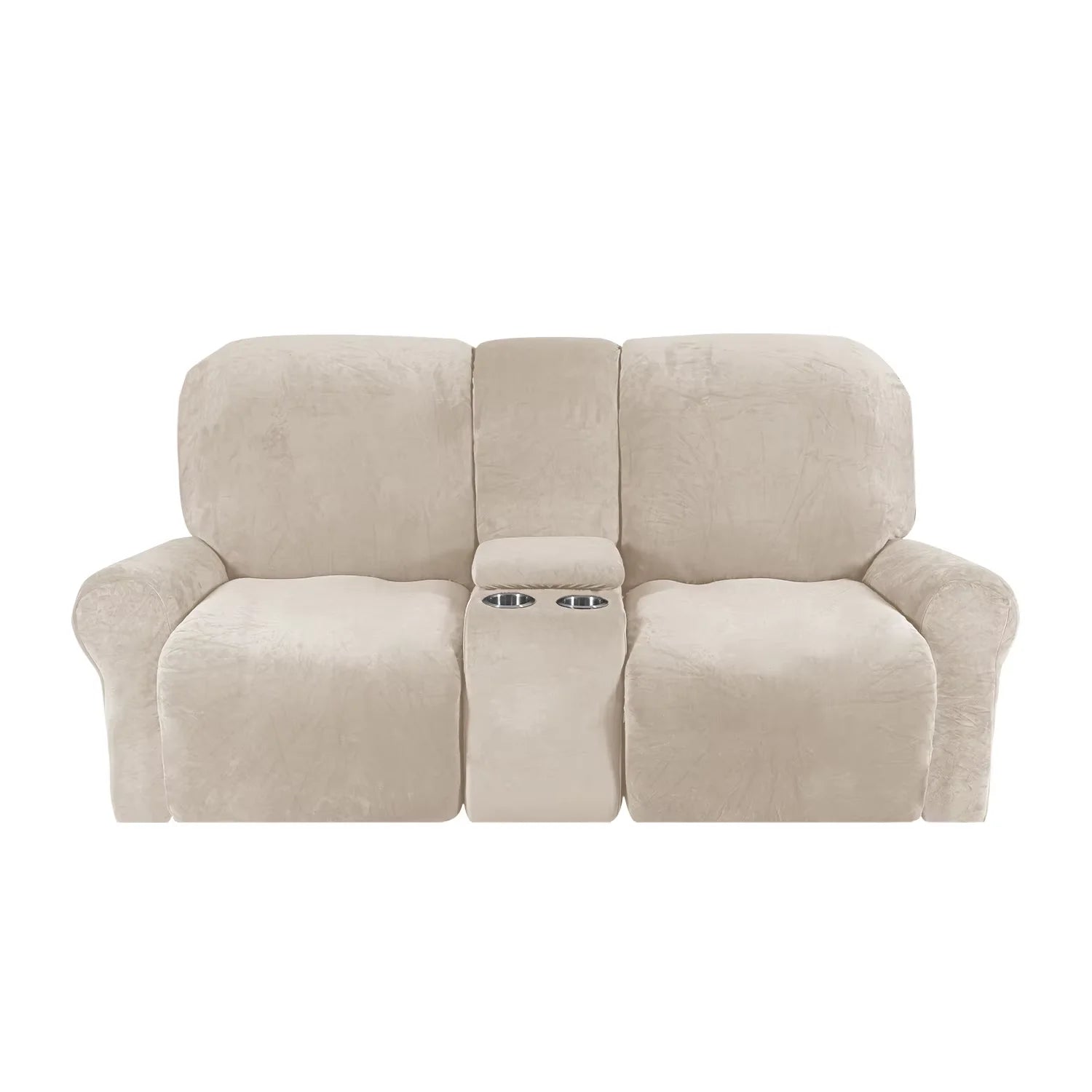 Recliner 2 Seater Sofa Covers with Cup Holders