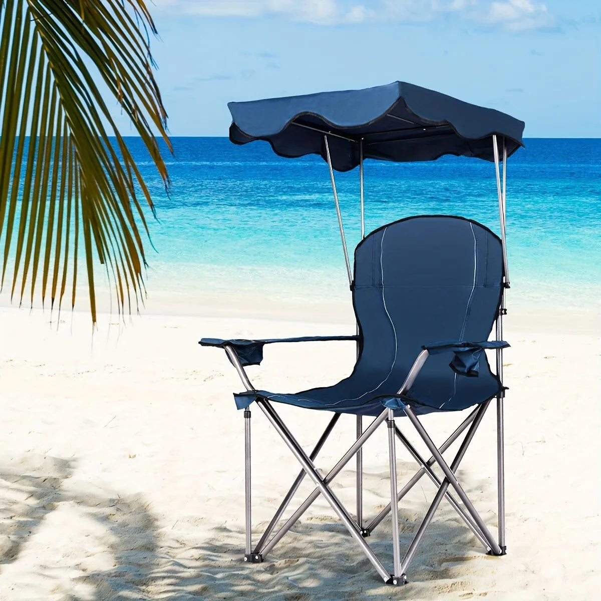 Portable Folding Beach Canopy Chair