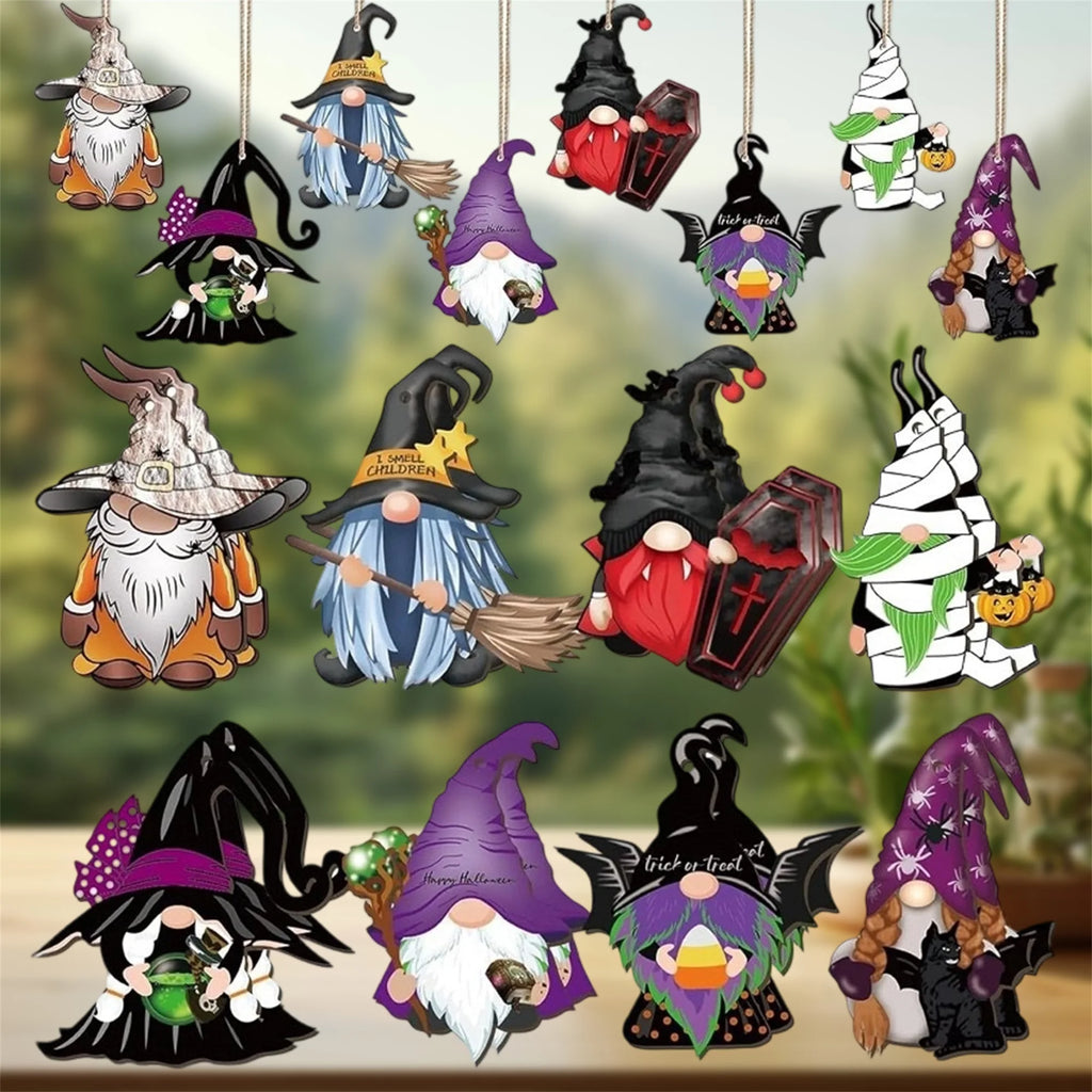 Halloween Gnome Decorations Set of 24