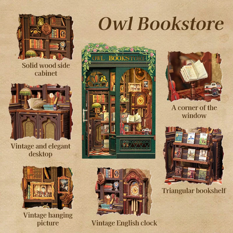 3D Wooden Puzzle Miniature Model Kits