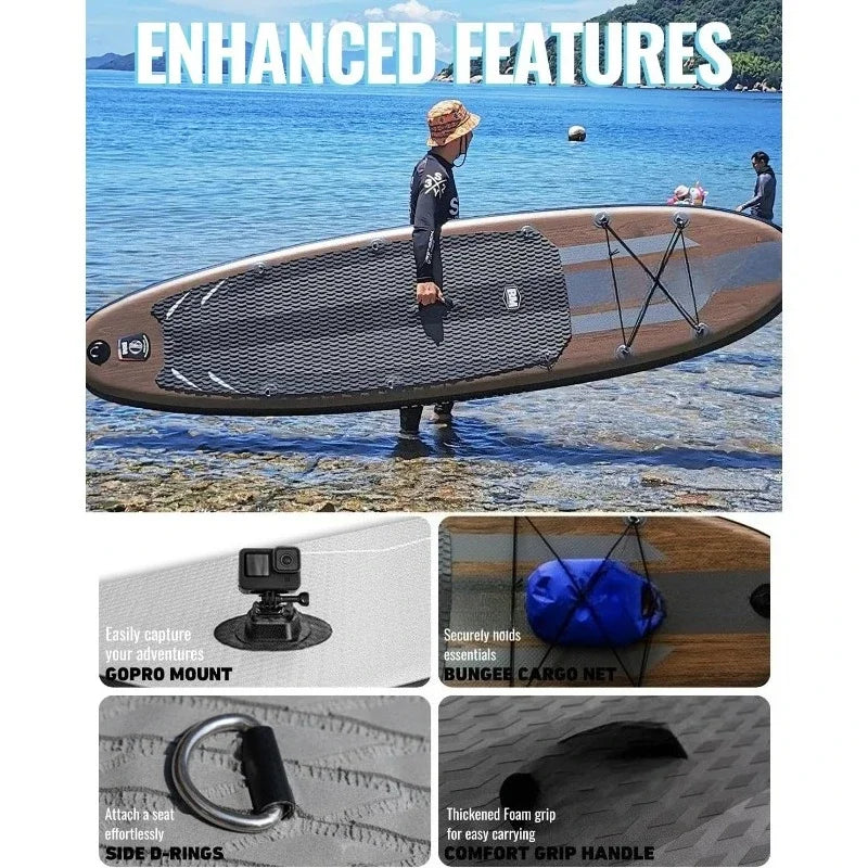 HOME-Inflatable Stand Up Paddle Board, 10'6"