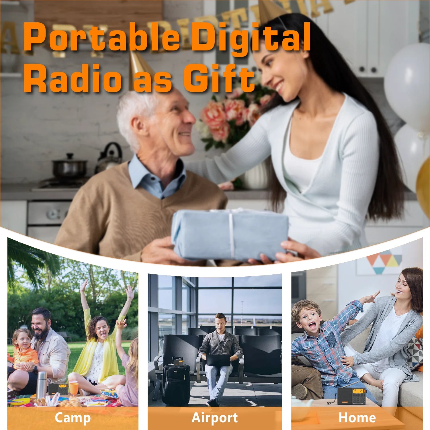 AM/FM/SW/MW SSB AIR RDS Full Band Portable Radio