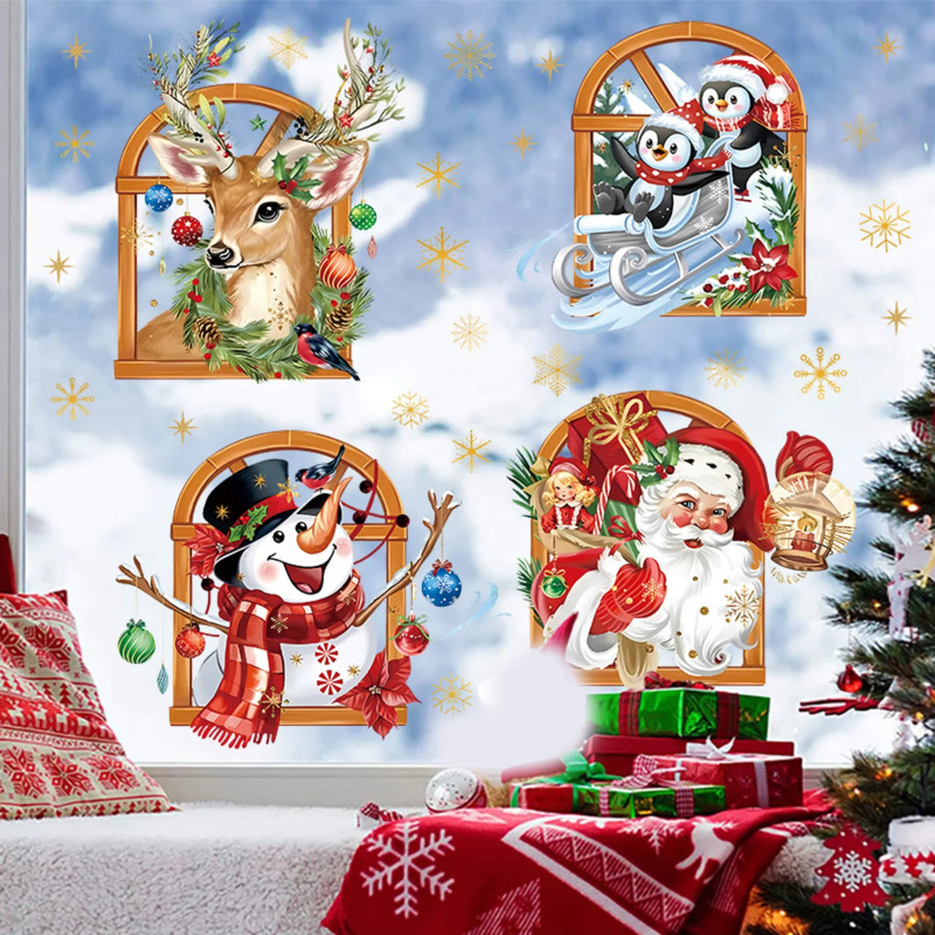 Christmas Holiday Party Decoration Window Stickers