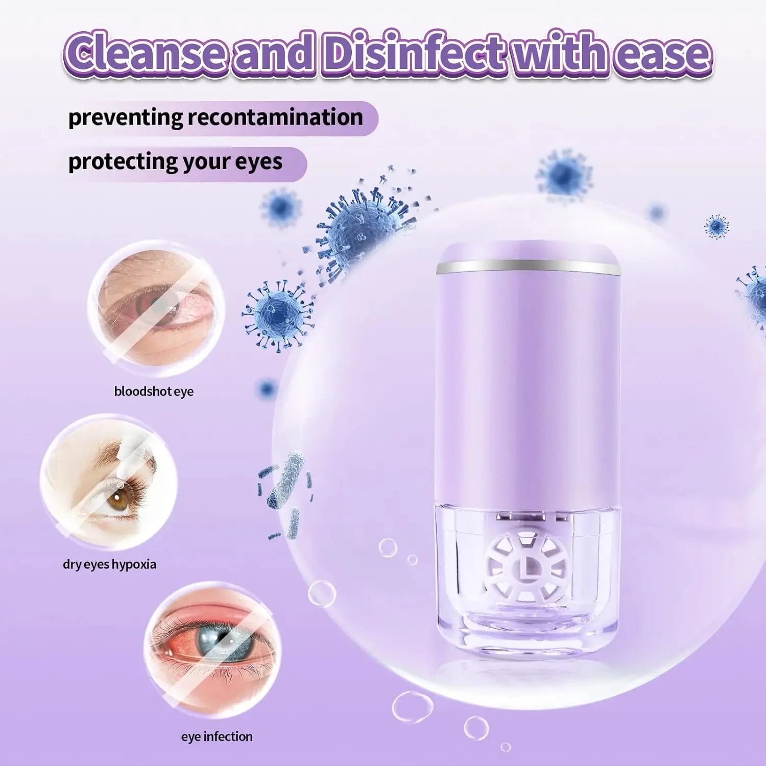 Ultrasonic Contact Lens Cleaner