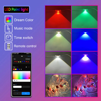 108FT Smart RGBW LED Permanent Outdoor Eave Lights