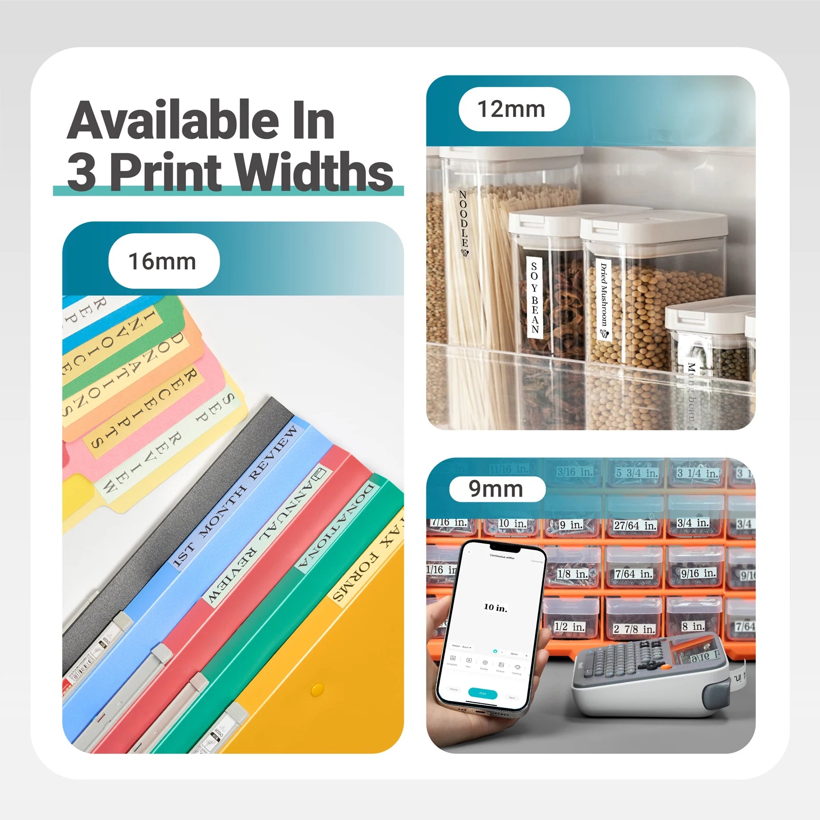 E1 Portable Label Maker - Bluetooth Compatible Thermal Printer